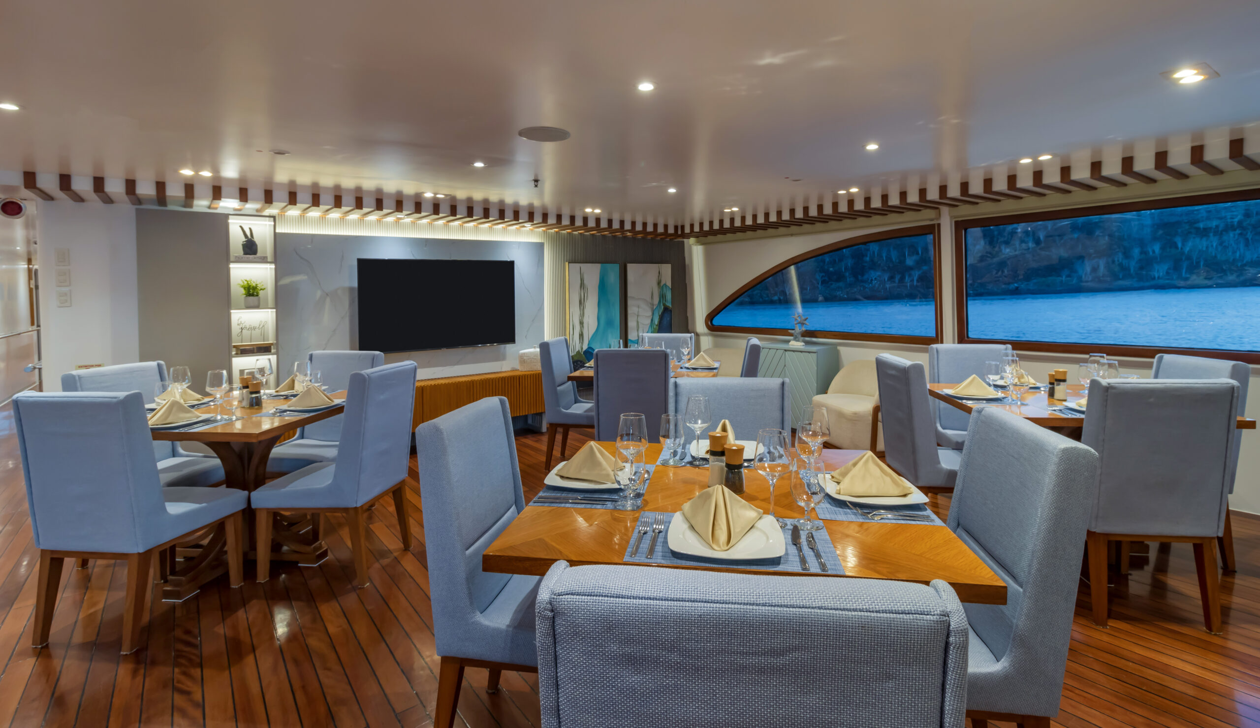 Ocean Spray Social Lounge Social lounge area on Ocean Spray yacht