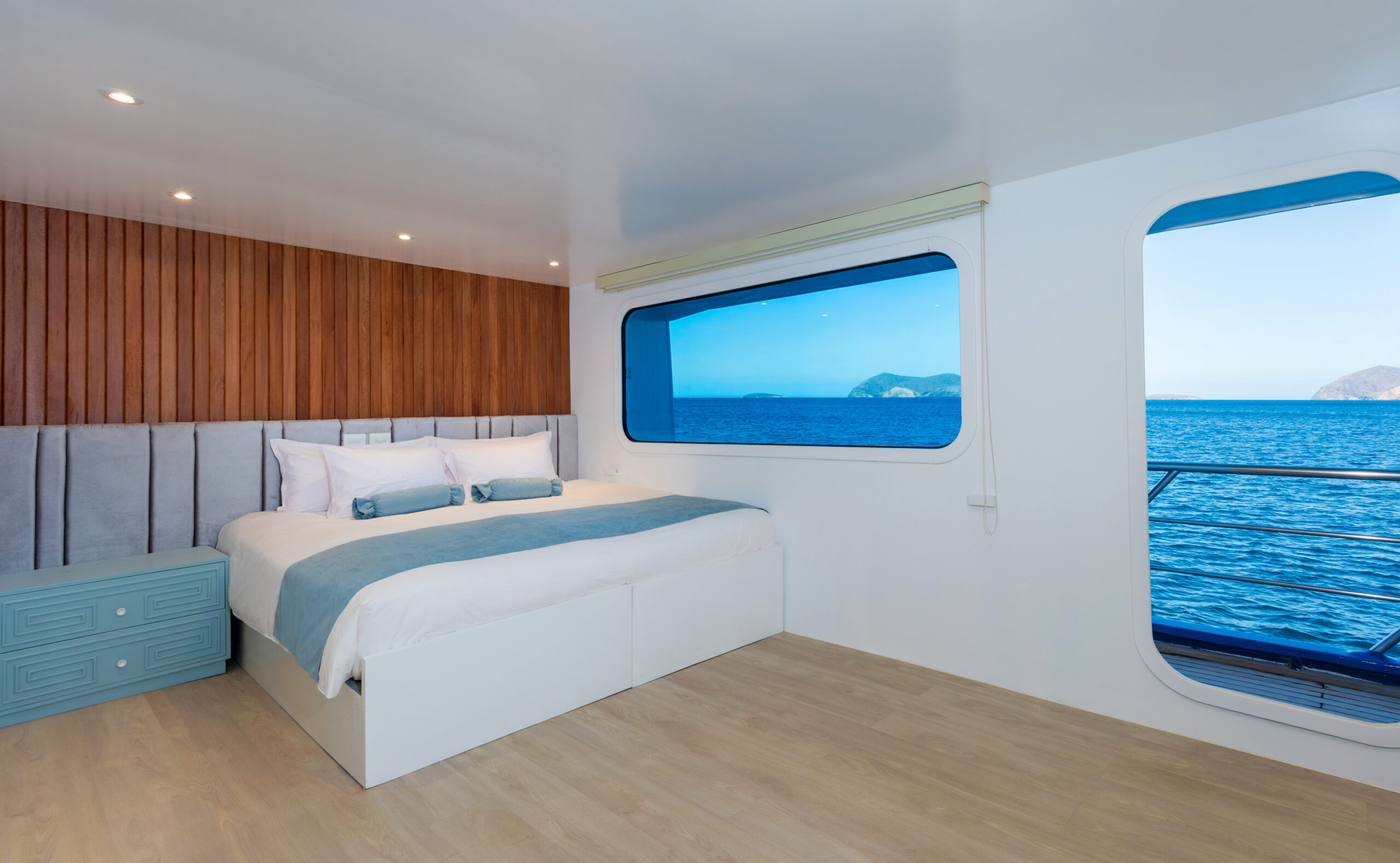 Ocean Spray Spacious Cabin Interior Spacious cabin interior on Ocean Spray yacht