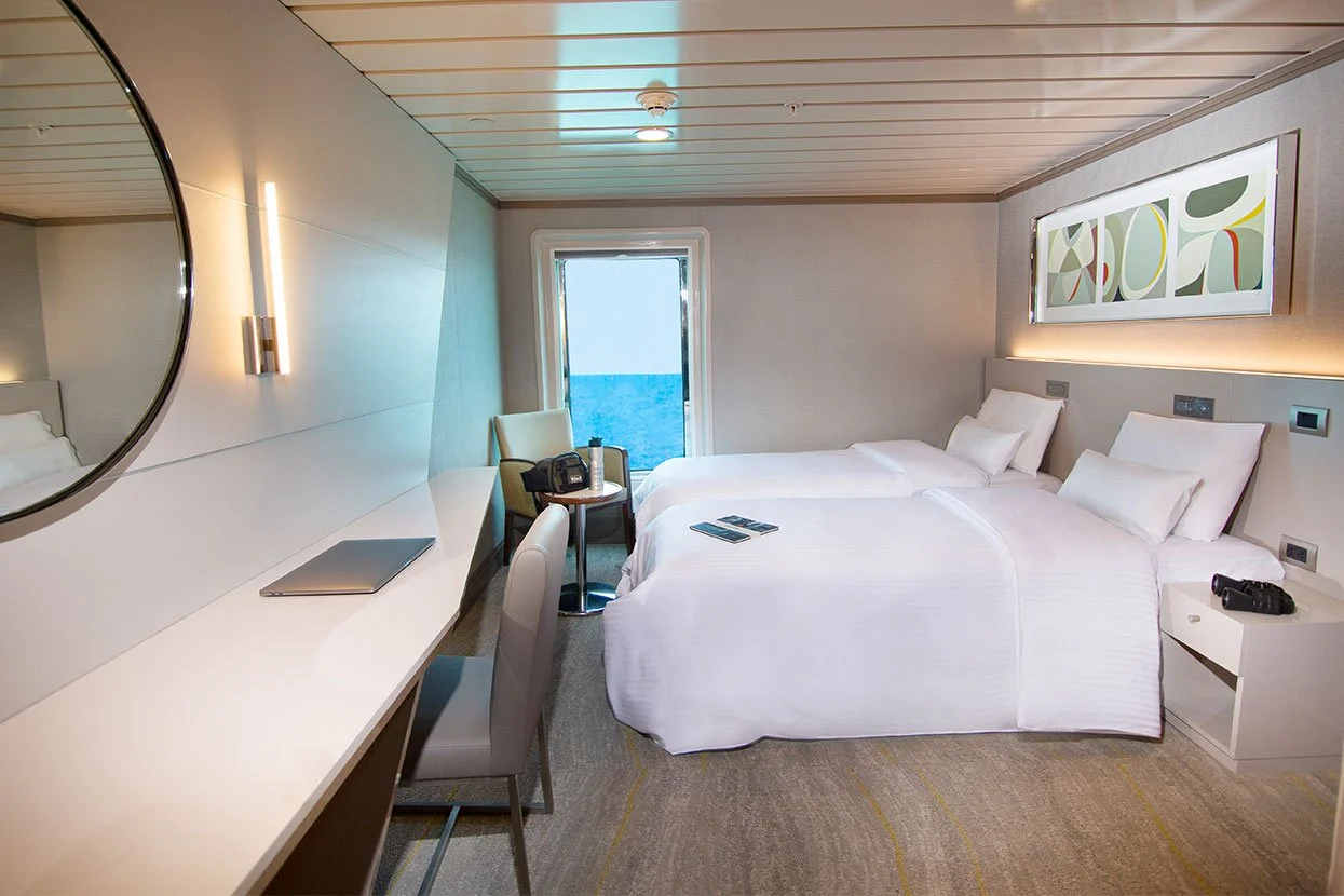 La Pinta Twin Luxury Cabin Twin luxury cabin interior on La Pinta yacht