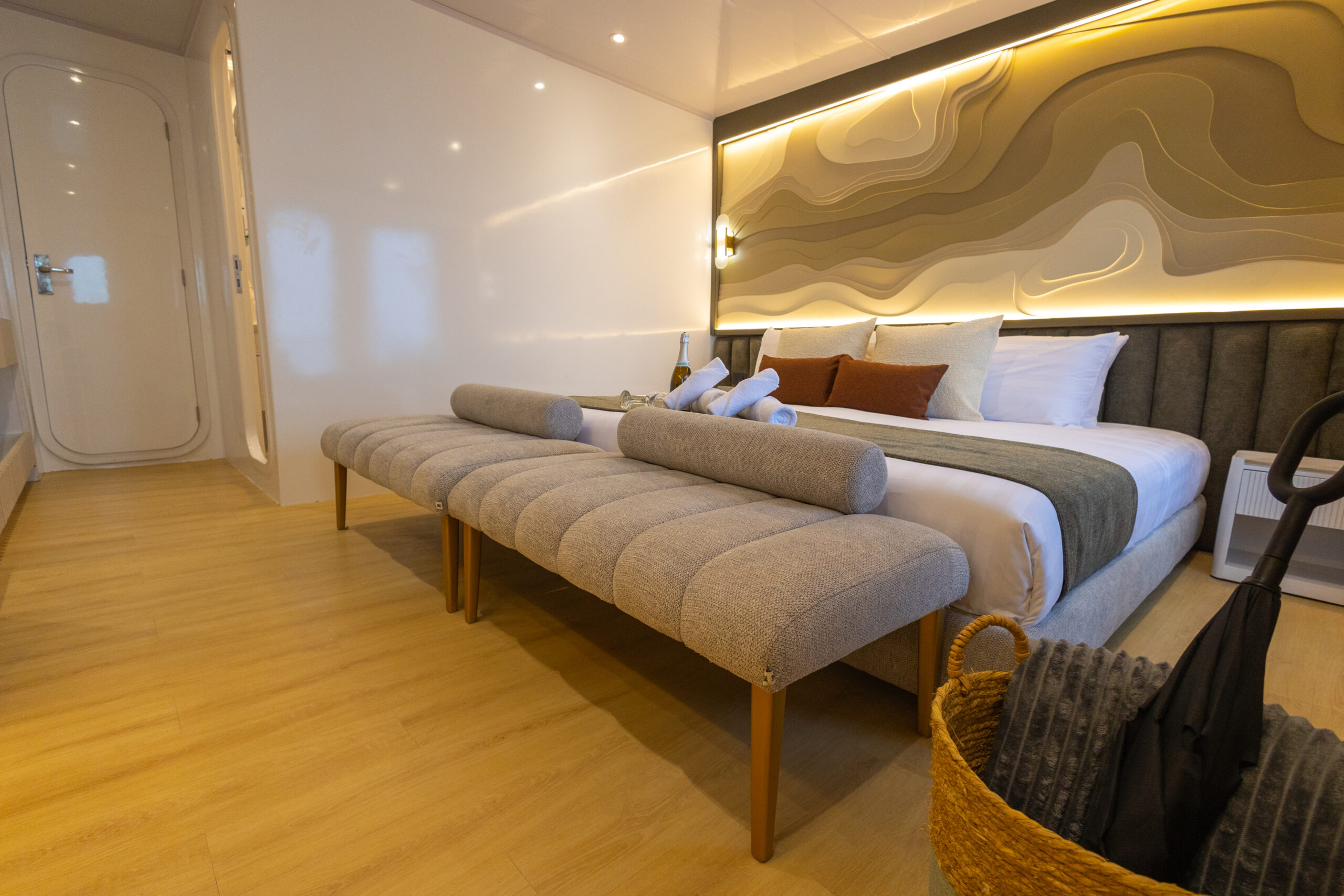 Galaxy Sirius Master Double Cabin Another master double cabin with matrimonial bed on Galaxy Sirius yacht