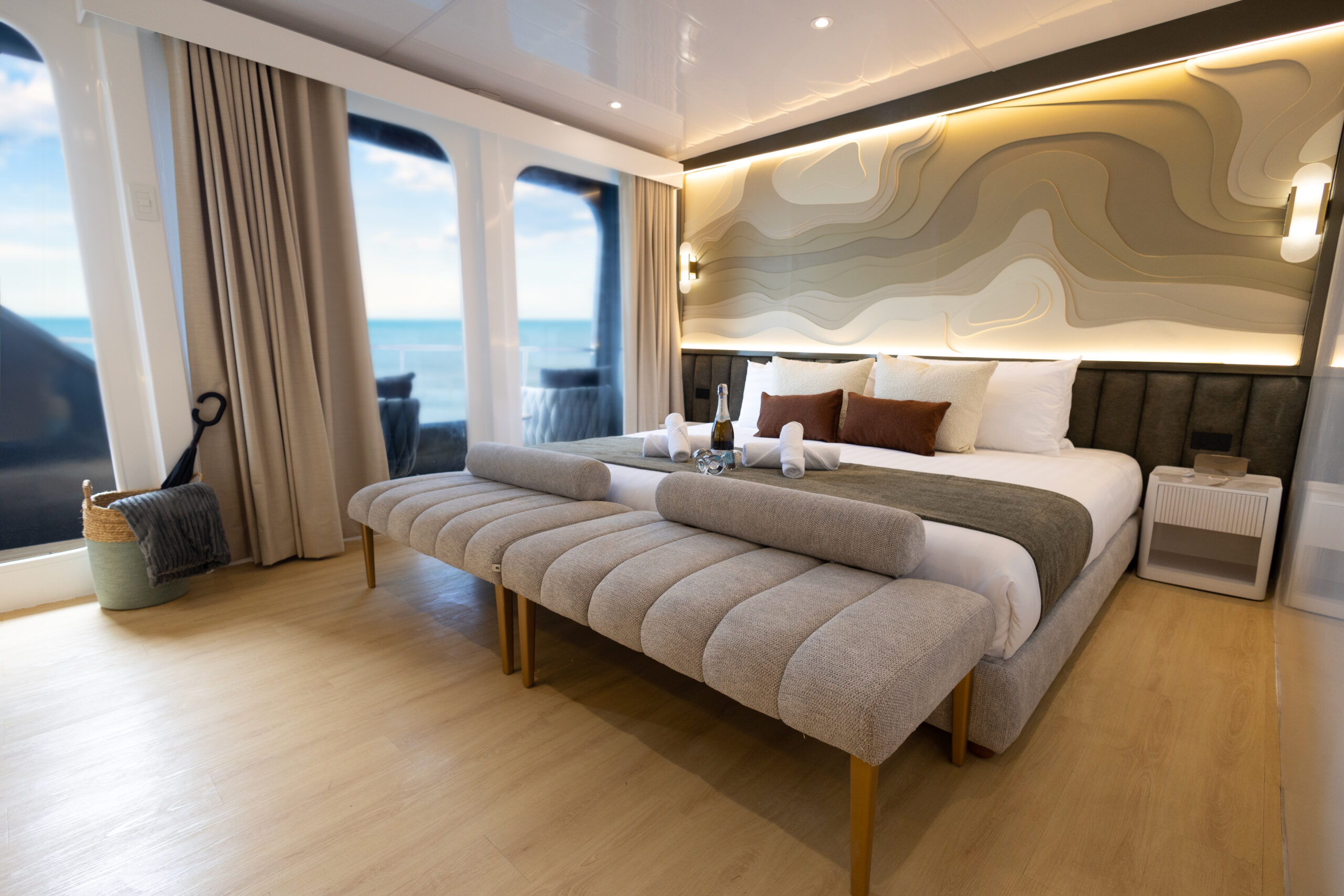 Galaxy Sirius Master Double Cabin Master double cabin with matrimonial bed on Galaxy Sirius yacht