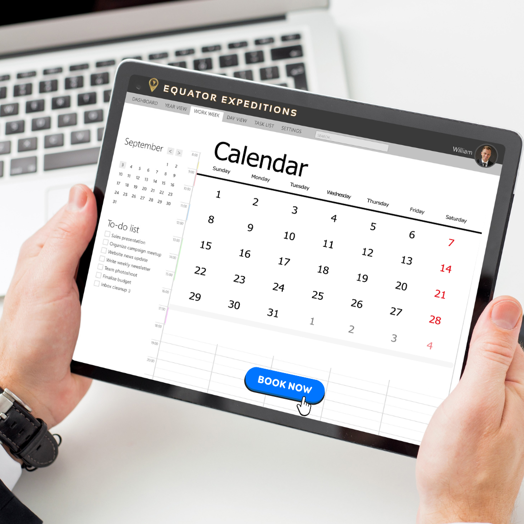 Book Tours in Advance