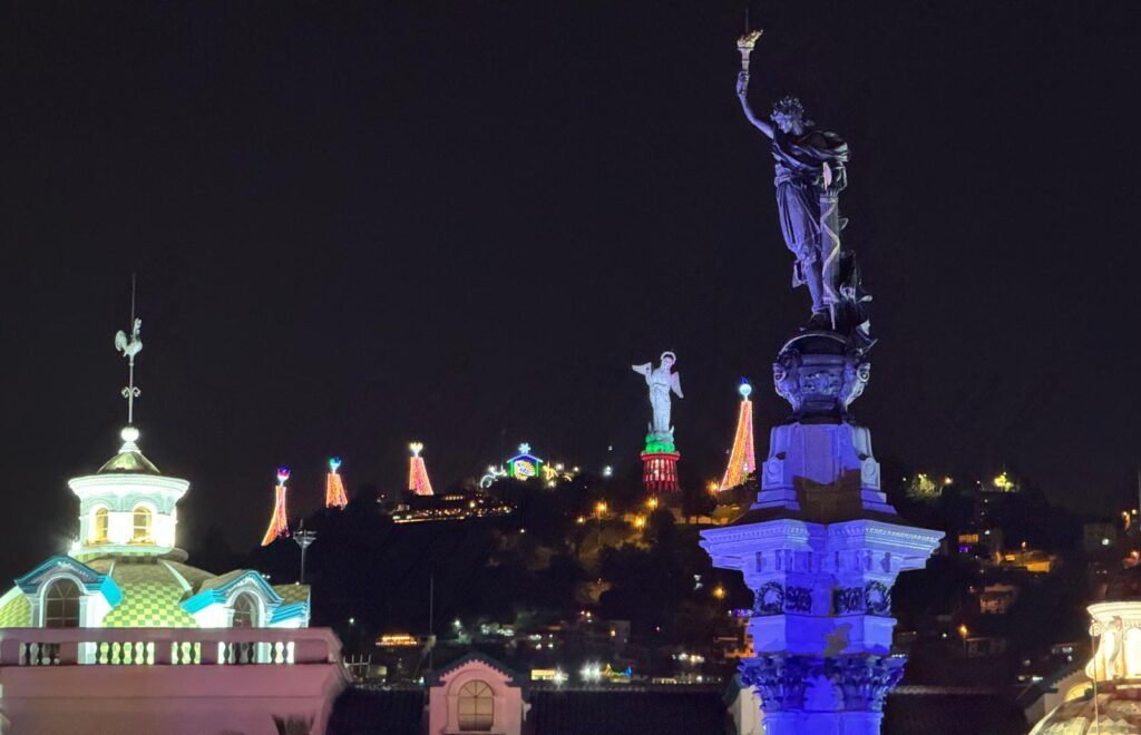 Virgin of Panecillo in Quito, Ecuador