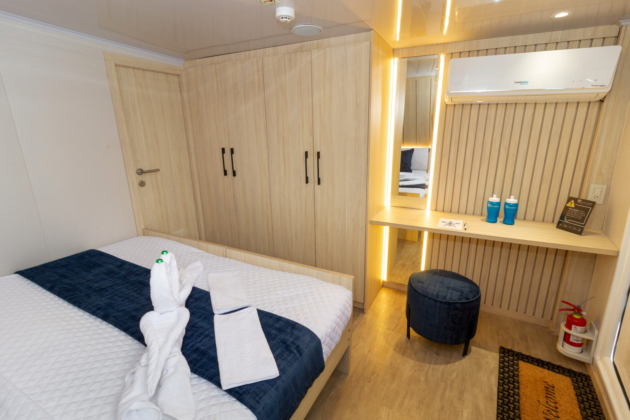 Matrimonial Cabin Interior - Galaxy Orion Modern interior of a matrimonial cabin aboard the Galaxy Orion
