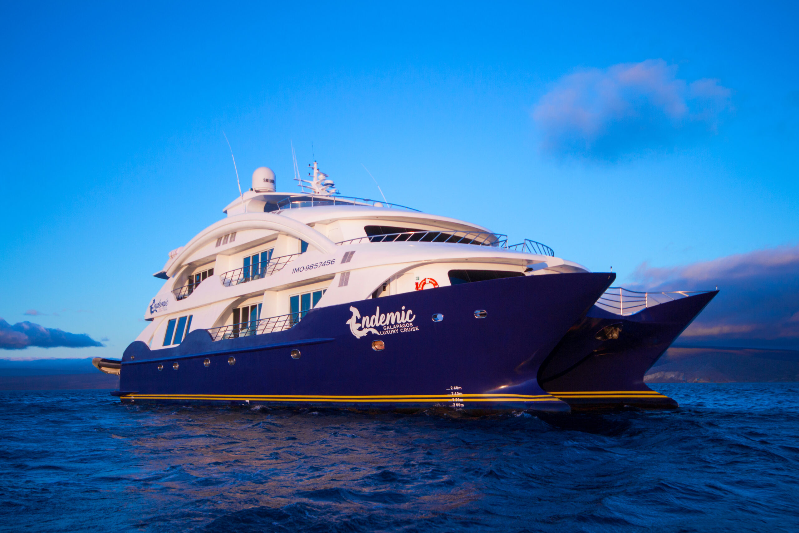 Endemic Luxury Class Cruise Endemic Luxury Catamaran sailing in the Galapagos Islands
