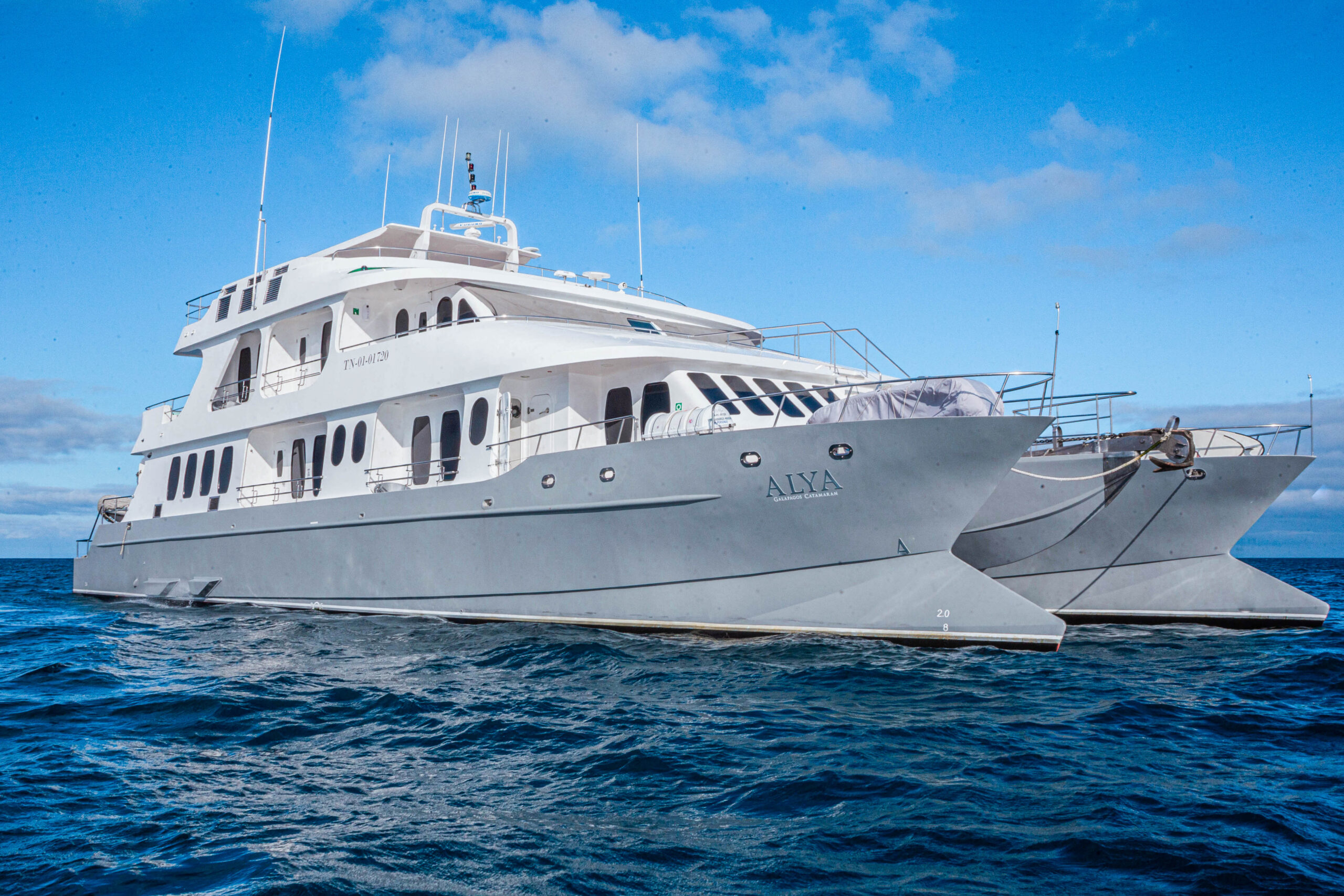 Alya Luxury Class Cruise Exterior view of the Alya Luxury Class Cruise catamaran