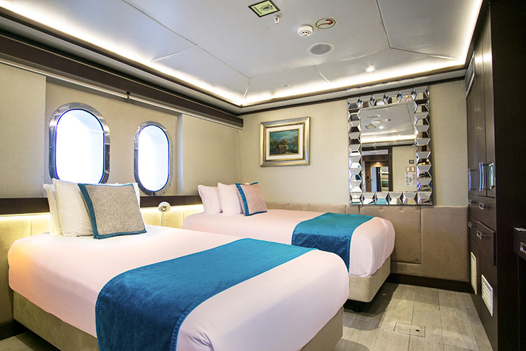Grand Majestic Spacious Cabin Spacious cabin interior on Grand Majestic yacht