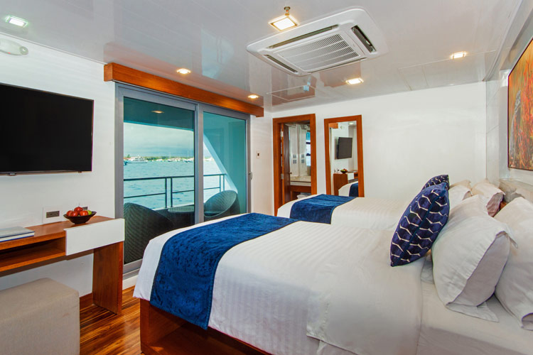 Infinity Cruise Cabin Interior Spacious and modern cabin interior aboard the Infinity cruise