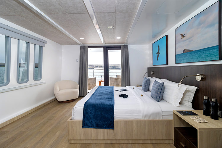 Natural Paradise Luxury Suite Upper Deck Luxury suite on the upper deck of Natural Paradise yacht