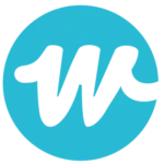 Logo: turquoise circle with a stylized white W and trailing speed lines to the right.