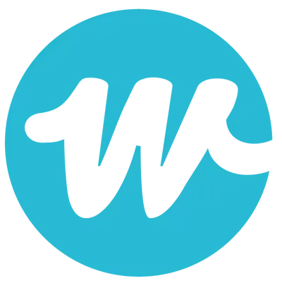 Logo: turquoise circle with a stylized white W and trailing speed lines to the right.