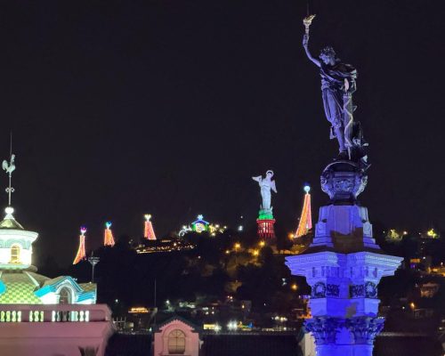 Virgin of Panecillo in Quito, Ecuador